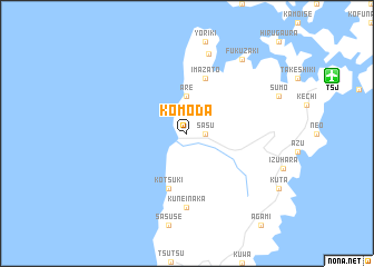 map of Komoda