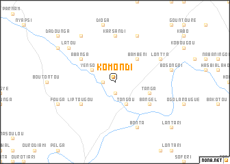map of Komondi