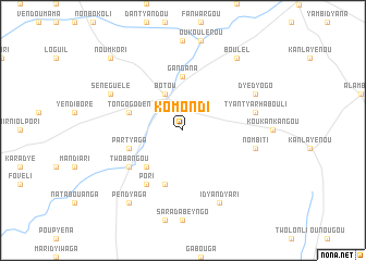 map of Komondi