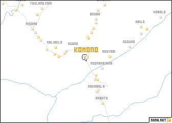 map of Komono