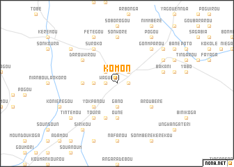 map of Komon