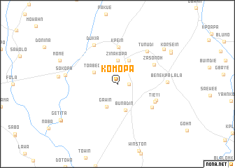 map of Komopa