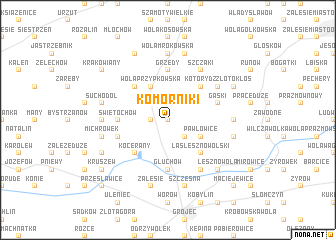 map of Komorniki