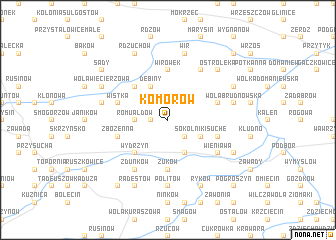 map of Komorów