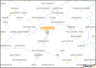 map of Komoró