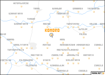 map of Kömörő