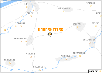 map of Komoshtitsa