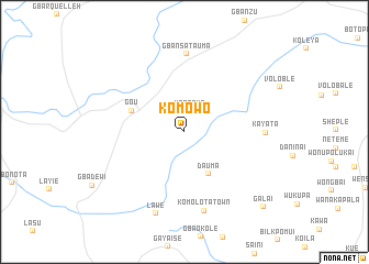 map of Komowo