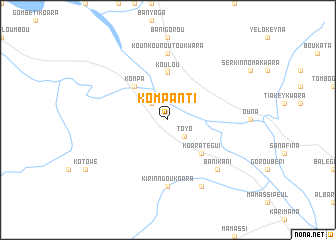 map of Kompanti