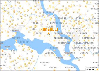 map of Kŏmsal-li