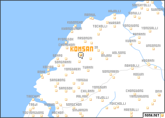 map of Kŏmsan