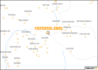 map of Komsomolobod