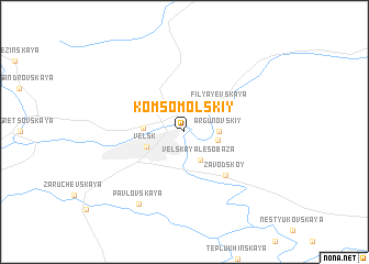 map of (( Komsomol\