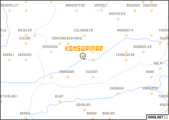 map of Komşupınar