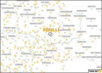 map of Kŏmul-li