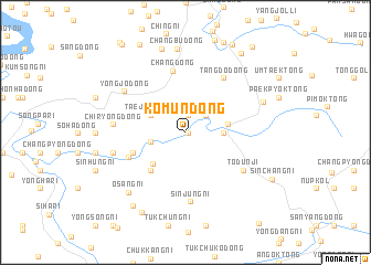 map of Kŏmun-dong