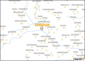 map of Kŏmunjik