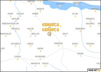 map of Kömürcü