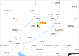 map of Kömürlü