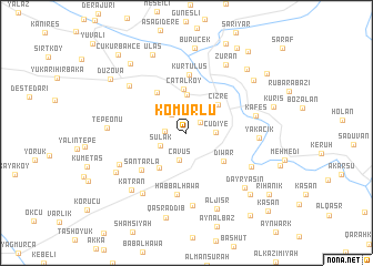 map of Kömürlü