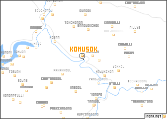 map of Kŏmusŏk