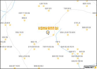 map of Komwanndi