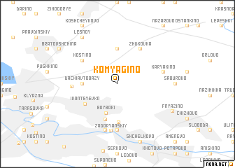 map of Komyagino