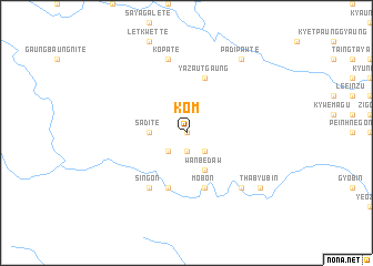 map of Kom