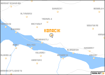 map of Konacık