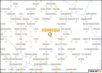 map of Konagoui