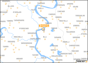 map of Kŏnam