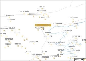 map of Konanova