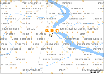 map of Konary