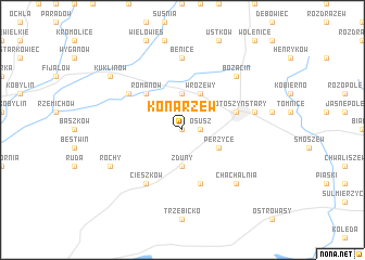 map of Konarzew
