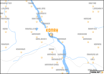 map of Kon-aw