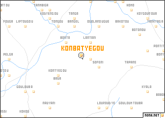 map of Konbatyégou