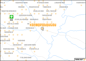 map of Konborodougou