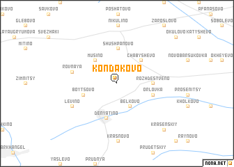 map of Kondakovo