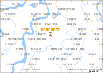 map of Kondangyi