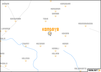 map of Kondaya