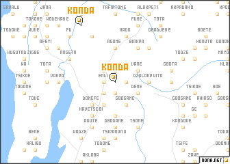 map of Konda