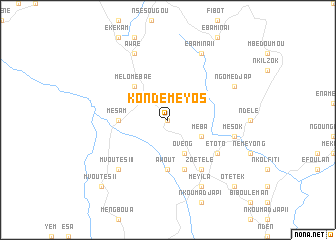 map of Kondemeyos