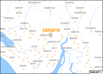 map of Kondéya