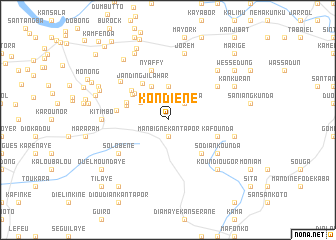 map of Kondiène