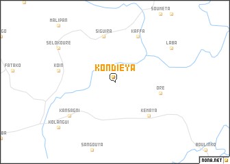 map of Kondiéya