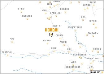 map of Kondik