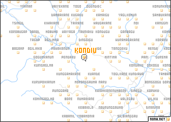 map of Kondiu