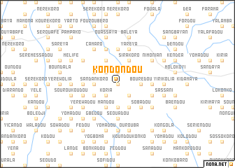 map of Kondondou