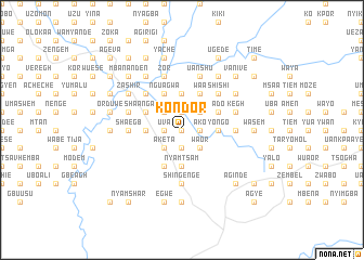 map of Kondor