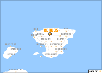 map of Kondós